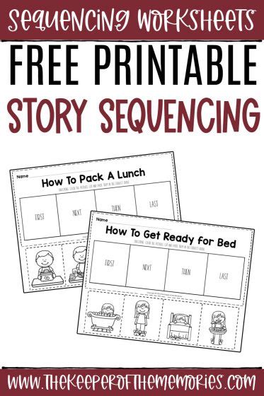 printable story sequencing worksheets.
